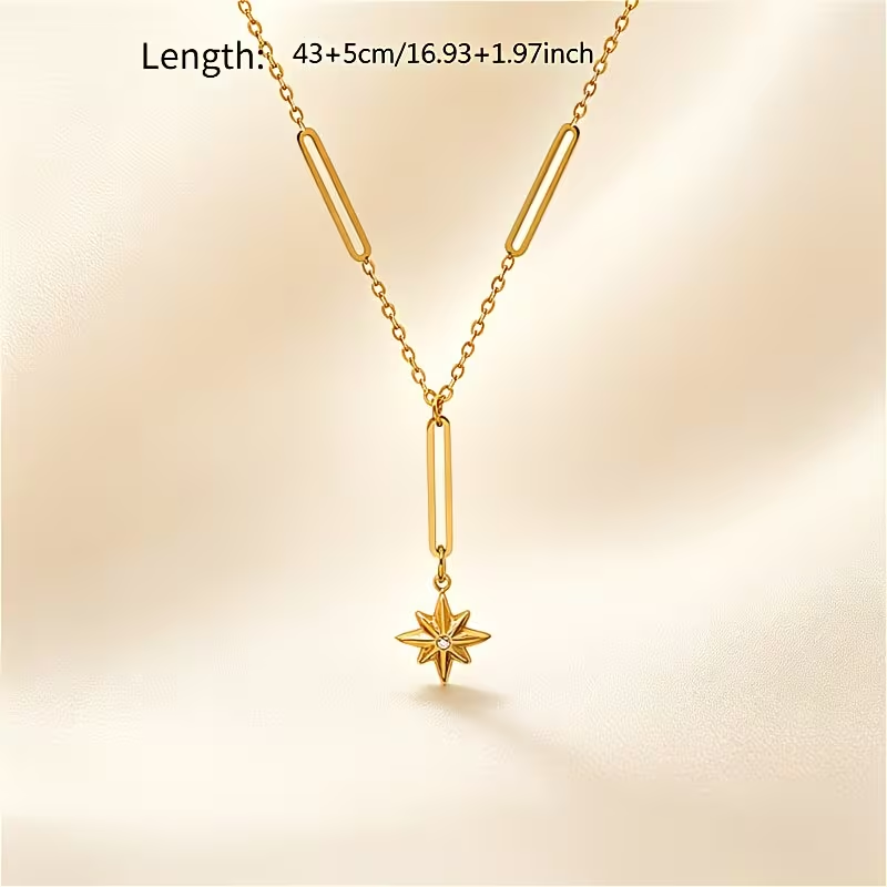 قلادات نجمة الشمال من الفولاذ  - مراجعة Birth Flower Necklace وسعره