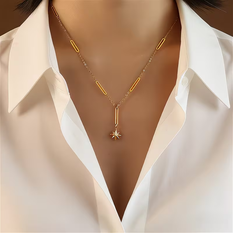 قلادات نجمة الشمال من الفولاذ  - مراجعة Birth Flower Necklace وسعره