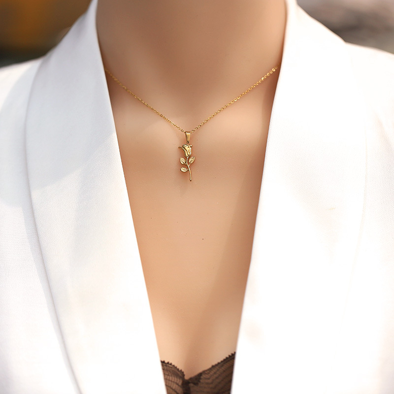 316 الفولاذ المقاوم للصدأ موضة - مراجعة Birth Flower Necklace وسعره