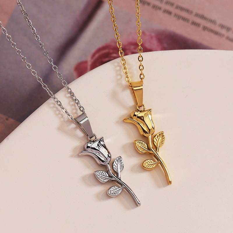 316 الفولاذ المقاوم للصدأ موضة - مراجعة Birth Flower Necklace وسعره