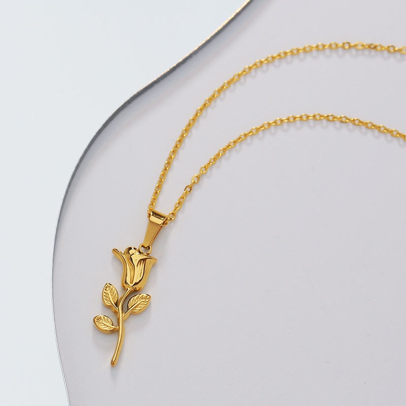 316 الفولاذ المقاوم للصدأ موضة - مراجعة Birth Flower Necklace وسعره