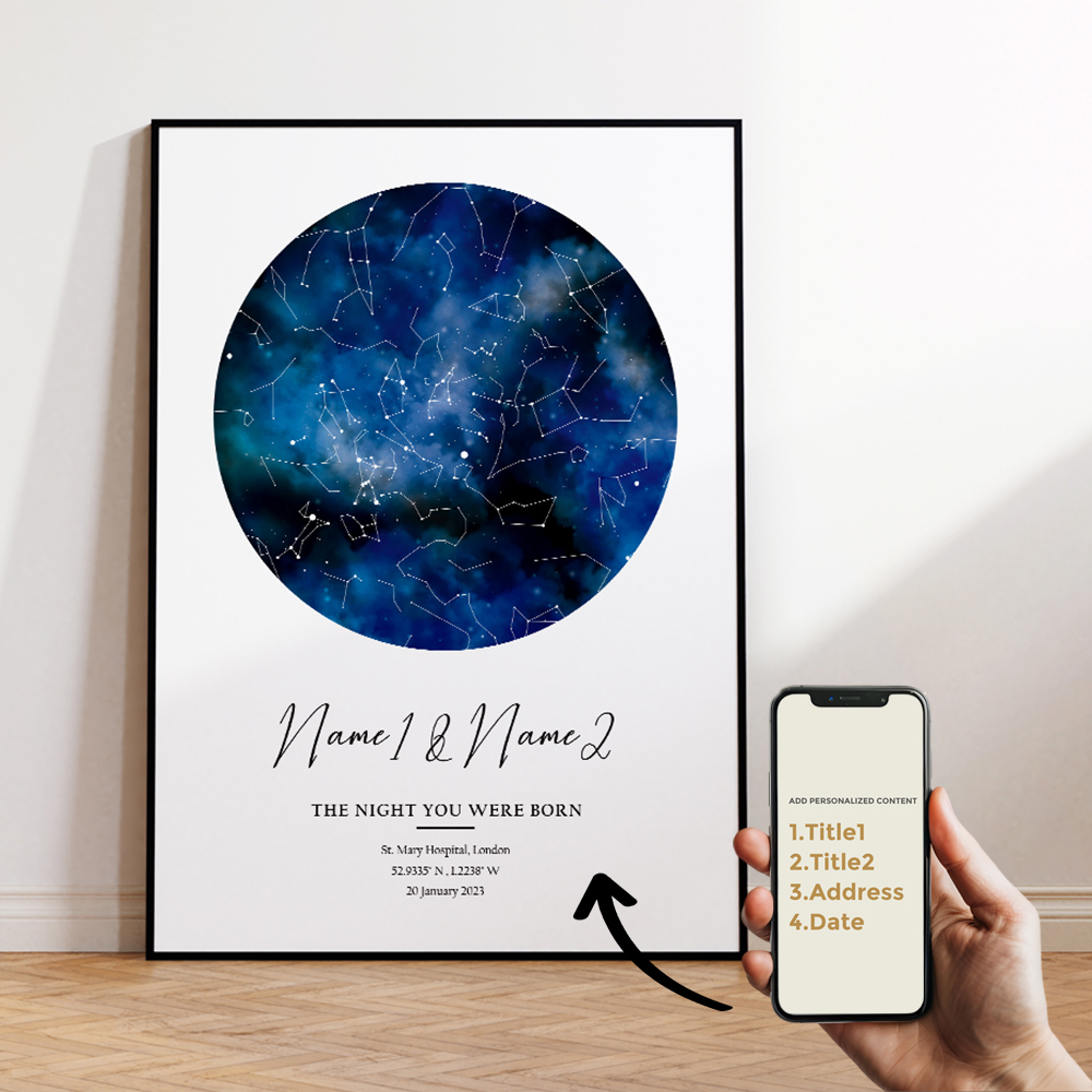 الحديثة مخصصة شخصية ليلة السما - مراجعة Custom Star Map وسعره
