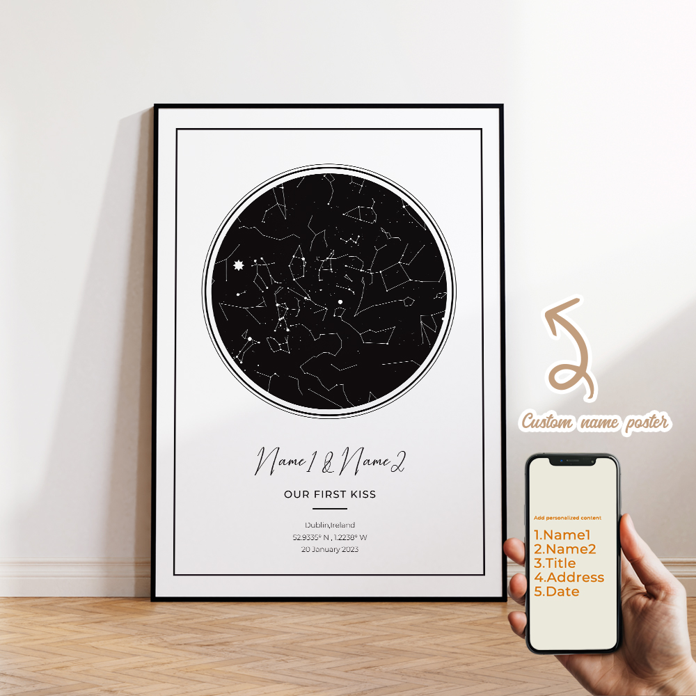 الحديثة مخصصة شخصية ليلة السما - مراجعة Custom Star Map وسعره